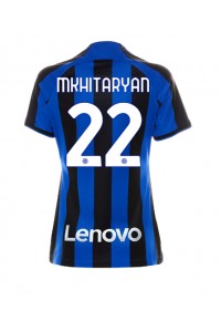 Fotbalové Dres Inter Milan Henrikh Mkhitaryan #22 Dámské Domácí Oblečení 2022-23 Krátký Rukáv